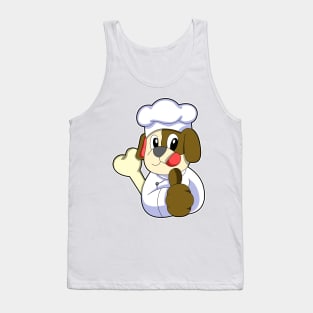 Dog as Chef with Bone Tank Top